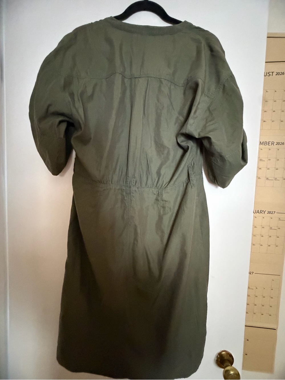 Burberry Brit Olive Green Utility Midi Dress - Picture 9 of 9